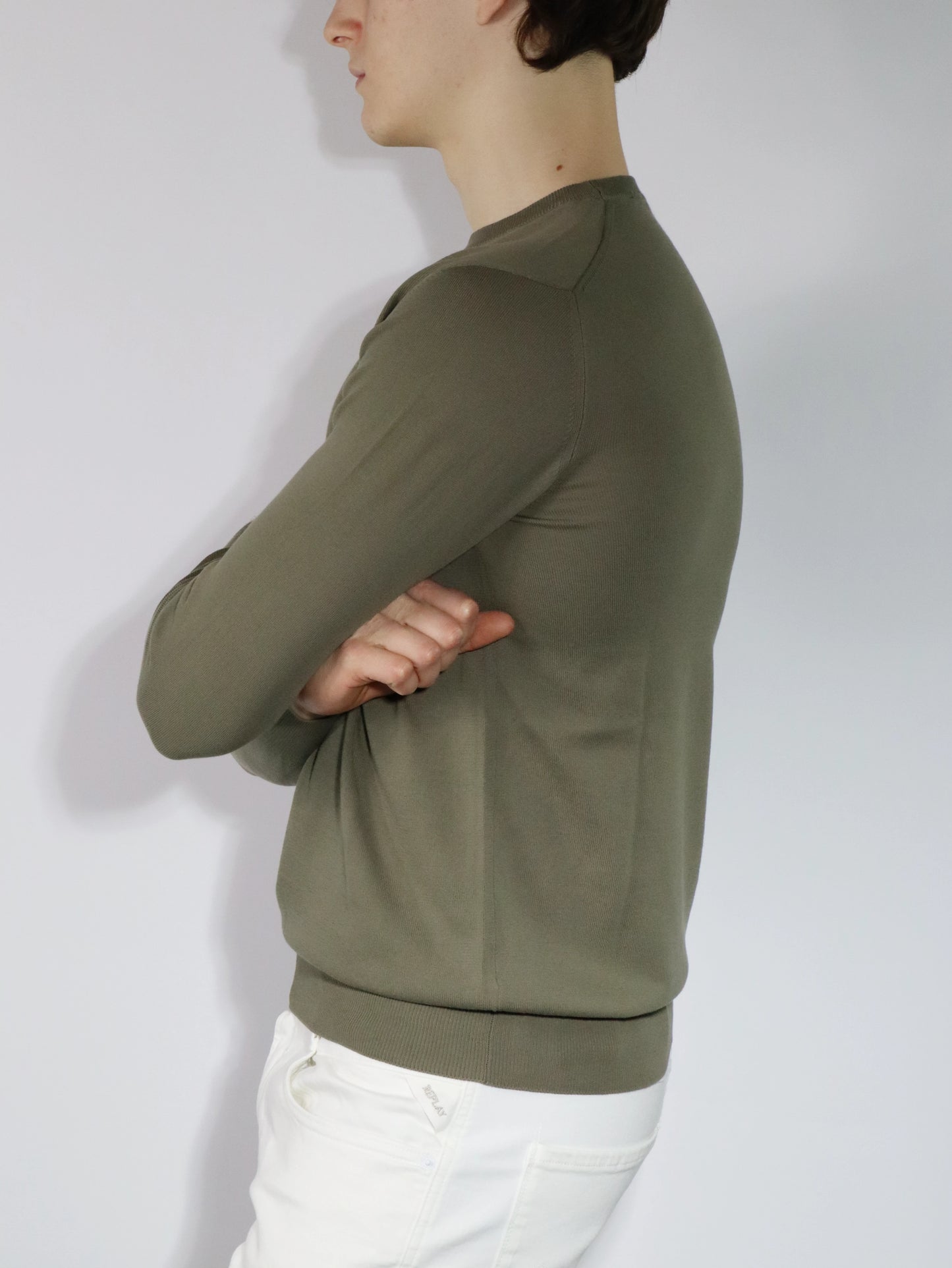 Girocollo in cotone verde KANGRA 801101