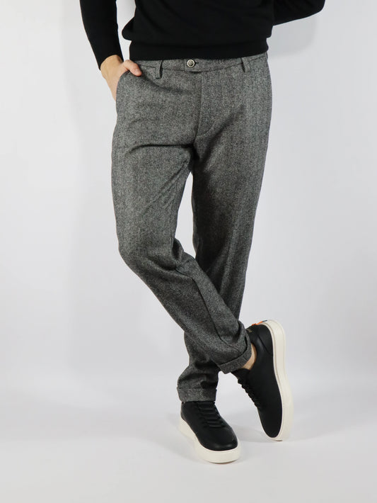 Pantalone in lana spinato RE HASH 3W045