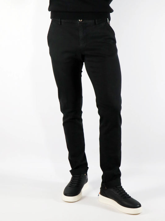 Pantalone chino in jersey nero MASON'S JERT10