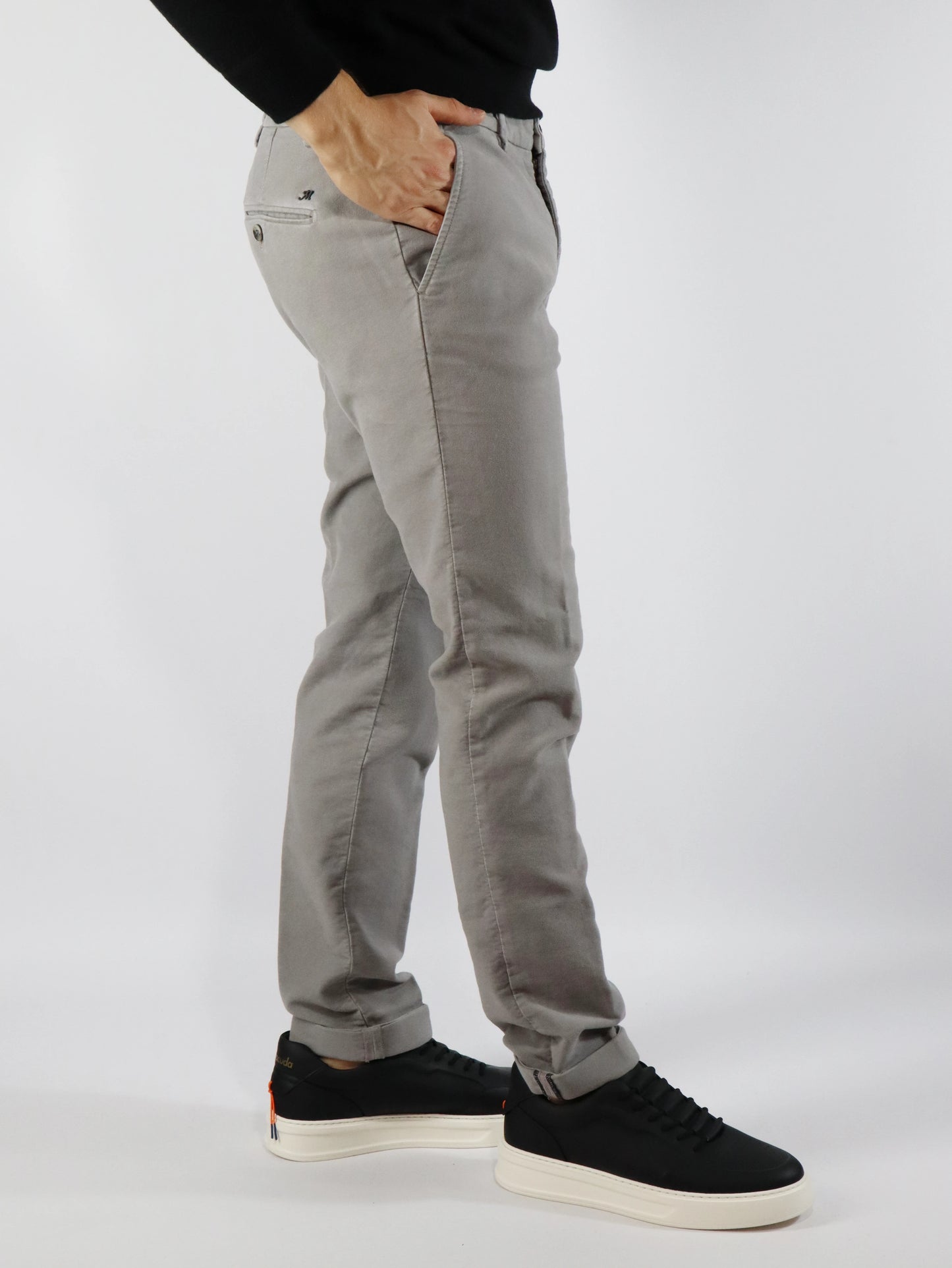 Pantalone chino grigio MASON'S MBE074
