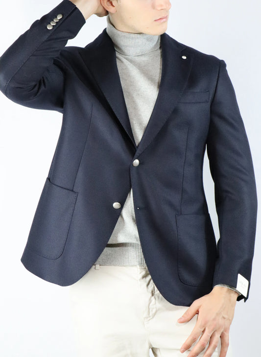 Giacca blu in pura lana LBM1911 42870
