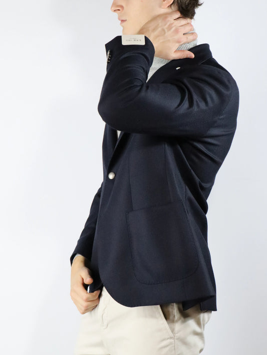 Giacca blu in pura lana LBM1911 42870