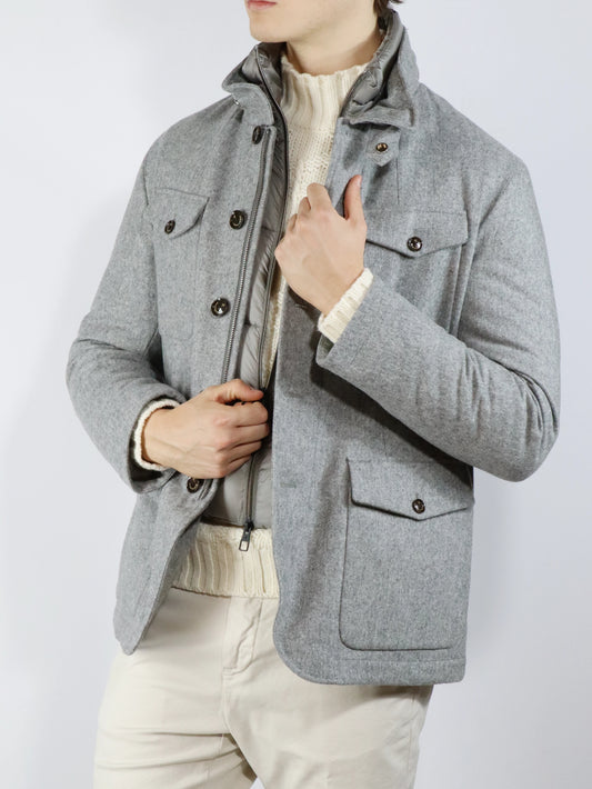 Field Jacket in lana MONTECORE MUCX536