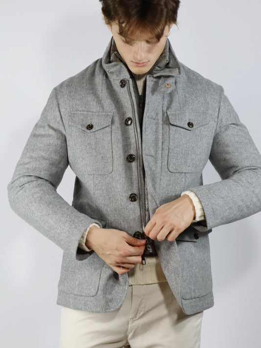 Field Jacket in lana MONTECORE MUCX536