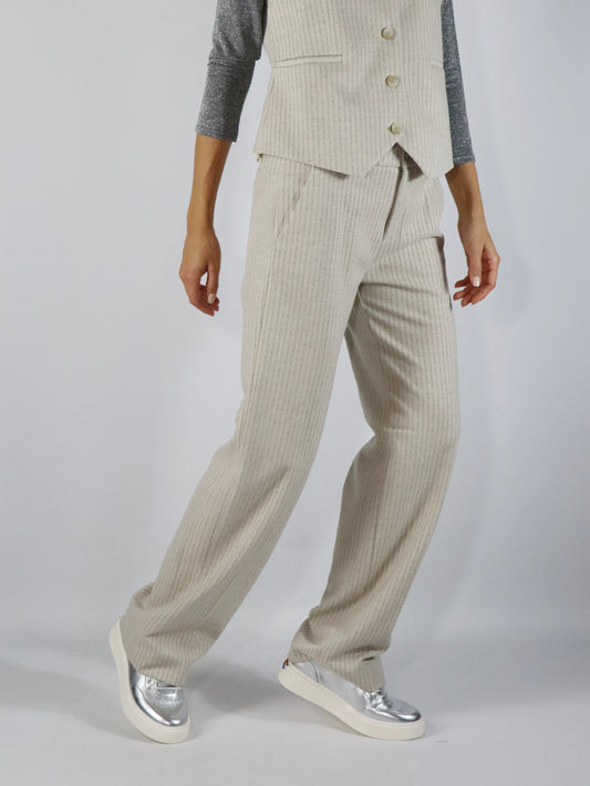 Pantalone morbido rigato MASON'S JERT227R490