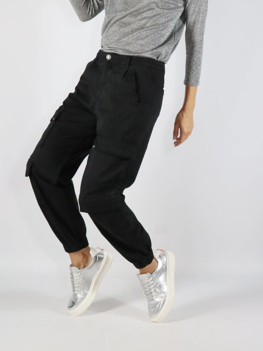 Pantaloni cargo nero MASON'S MBE0143163B