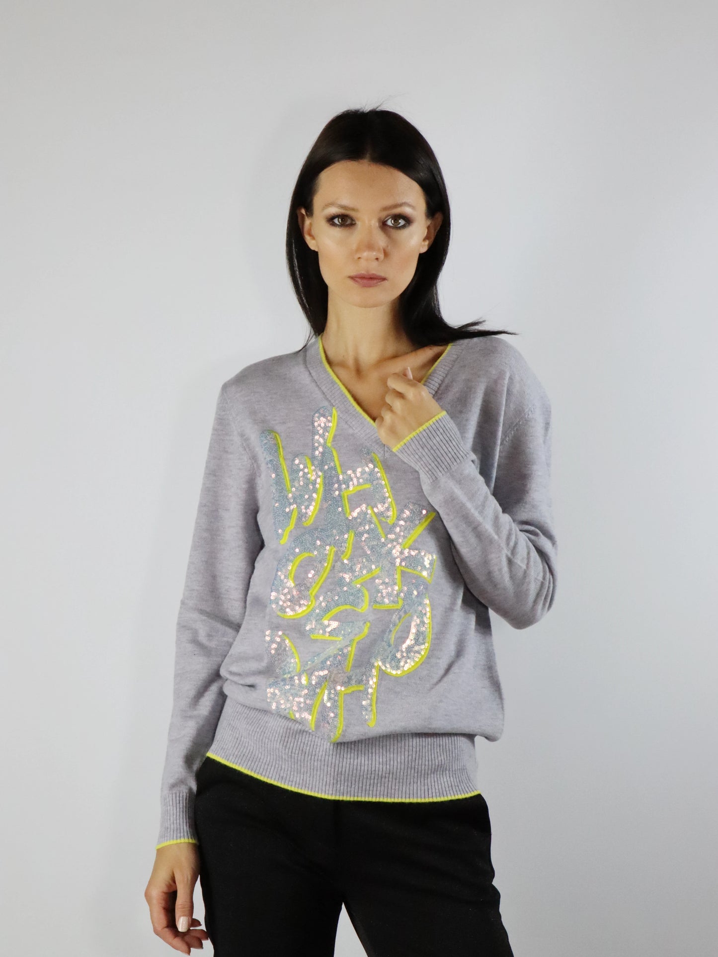 Maglia con paillettes WHO'S WHO 53017