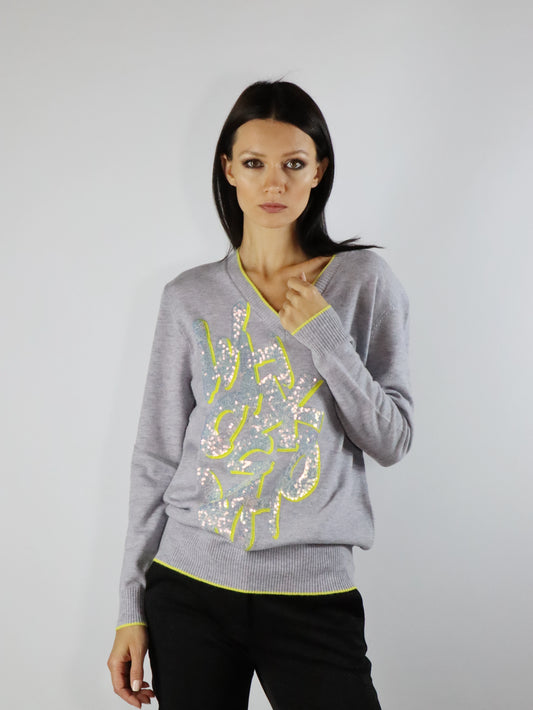 Maglia con paillettes WHO'S WHO 53017