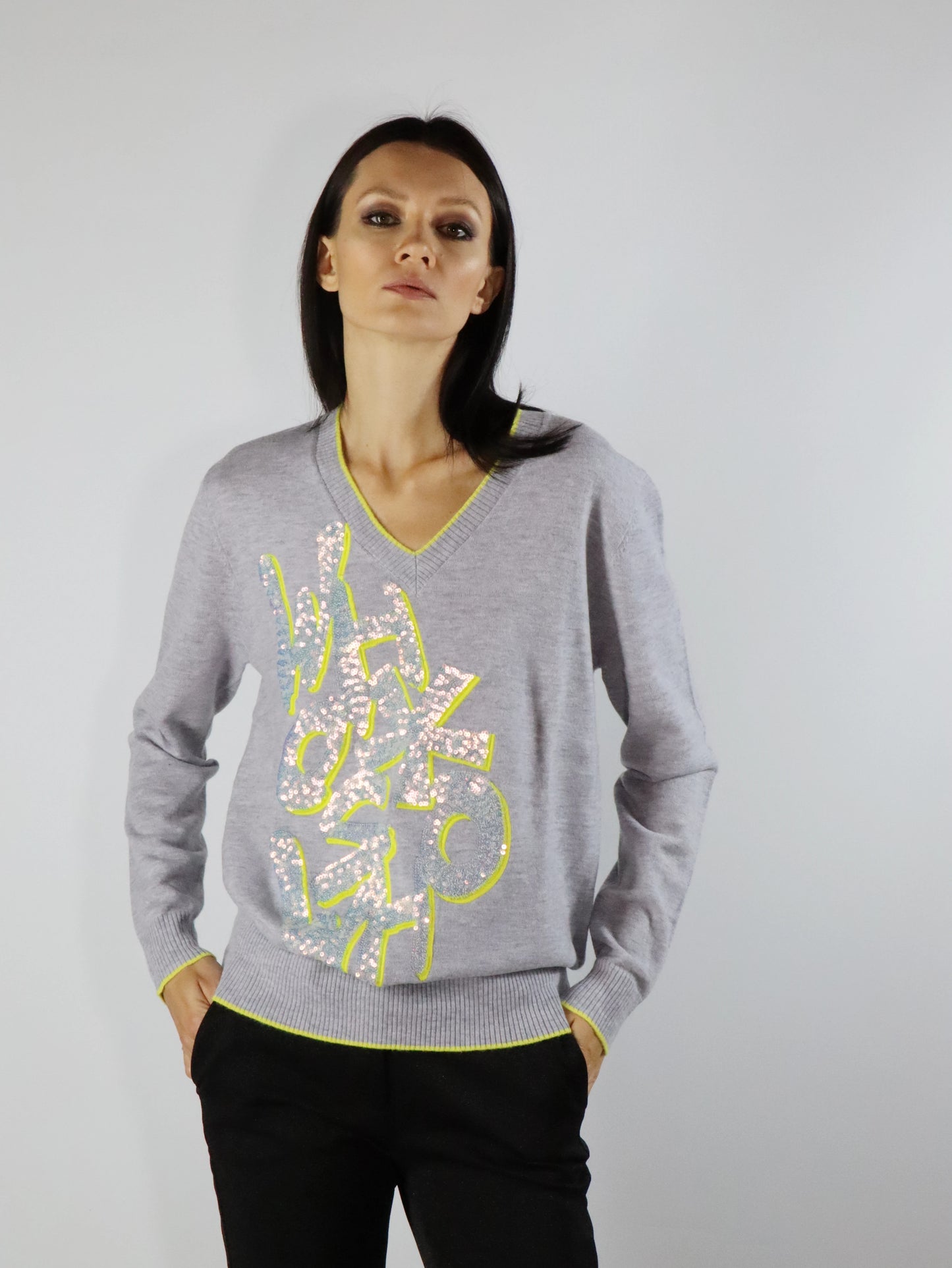 Maglia con paillettes WHO'S WHO 53017