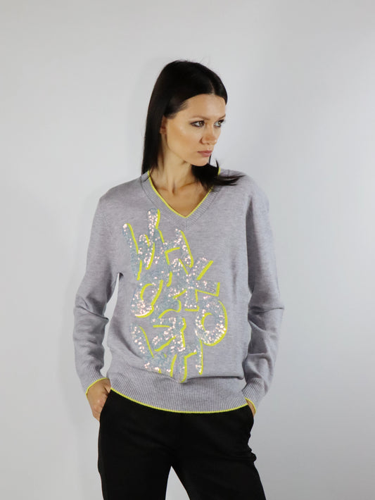 Maglia con paillettes WHO'S WHO 53017