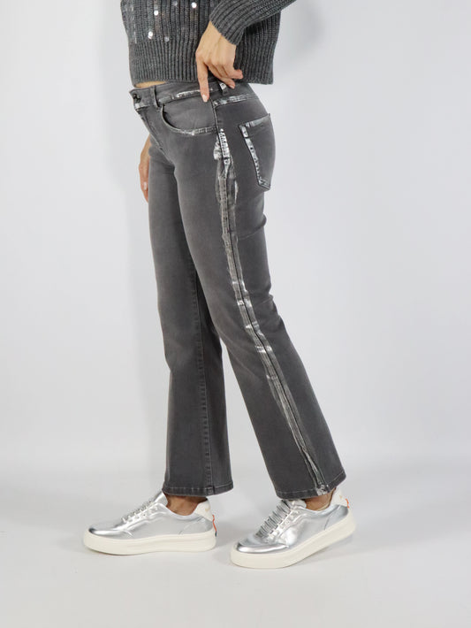 Jeans con effetto spalmato CARACTERE P041