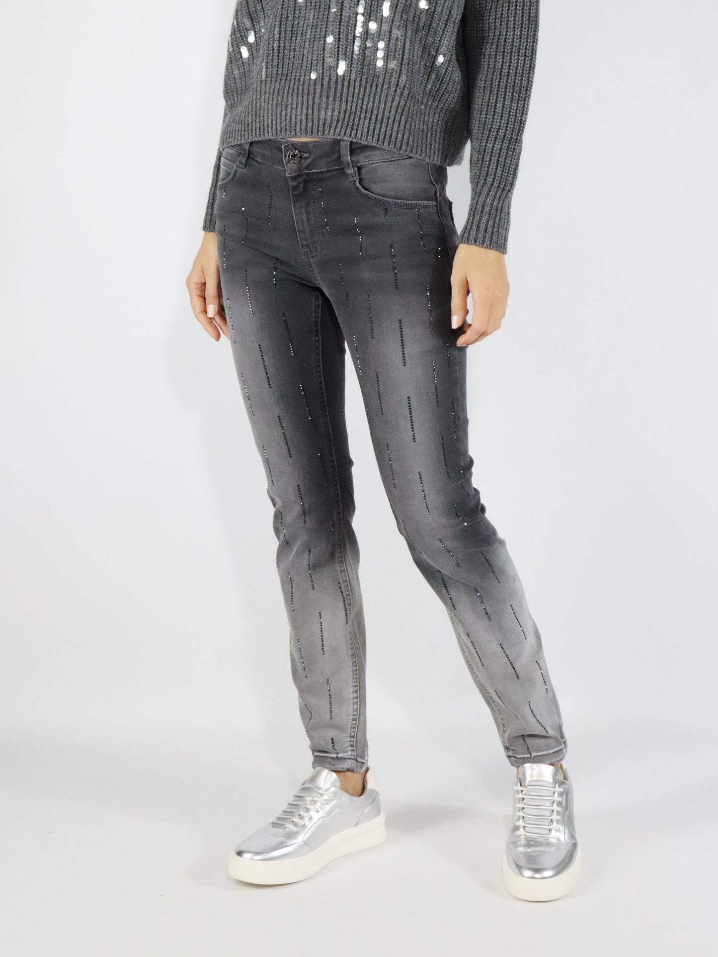 Jeans con strass CARACTERE P042