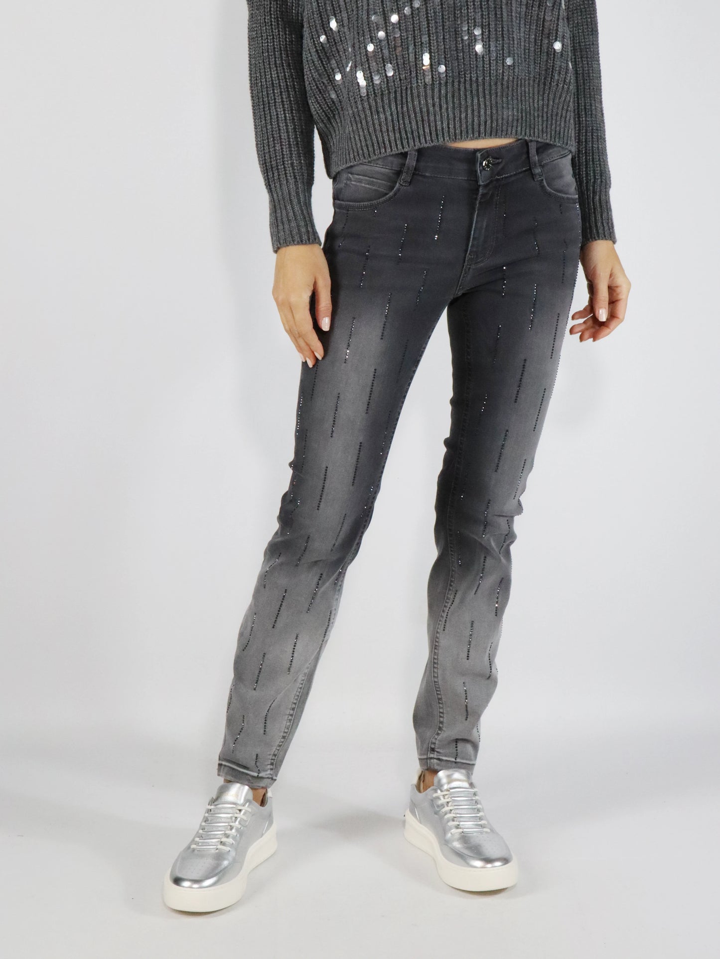 Jeans con strass CARACTERE P042