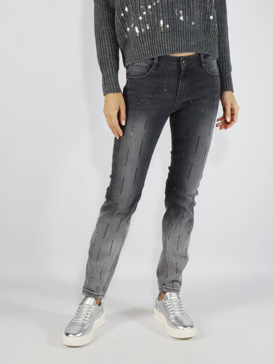 Jeans con strass CARACTERE P042
