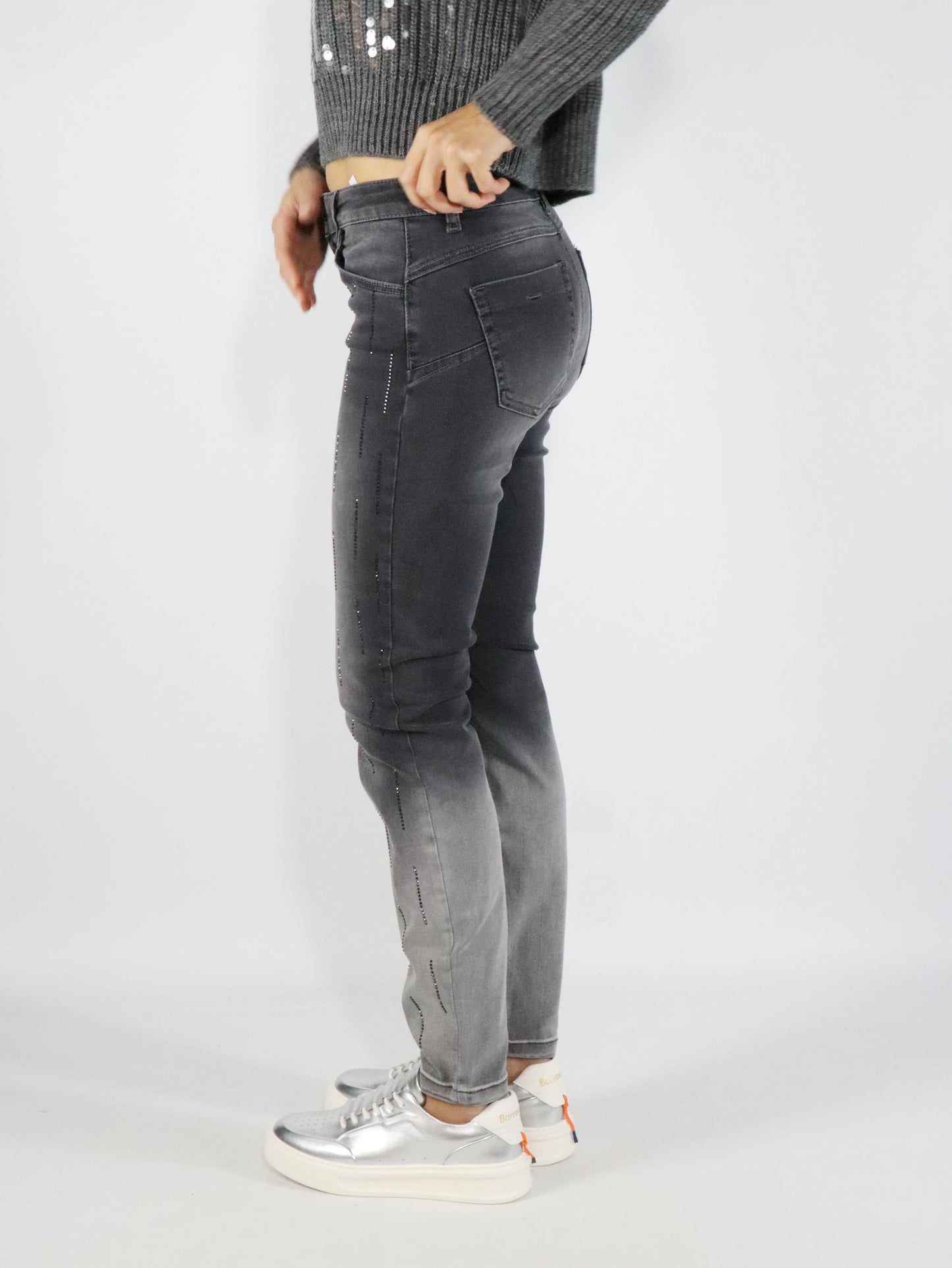 Jeans con strass CARACTERE P042