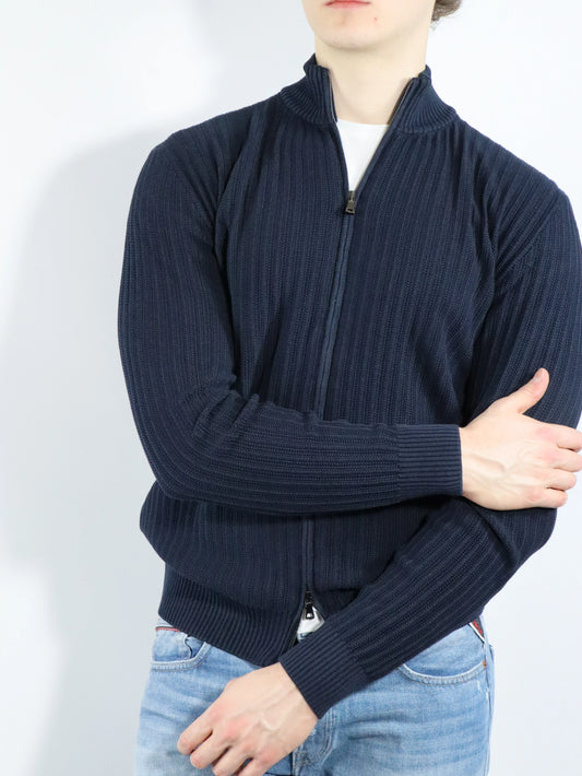 Cardigan in cotone a coste FERRANTE 25004