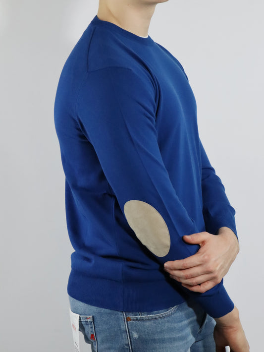 Girocollo in cotone con toppe KANGRA 101101