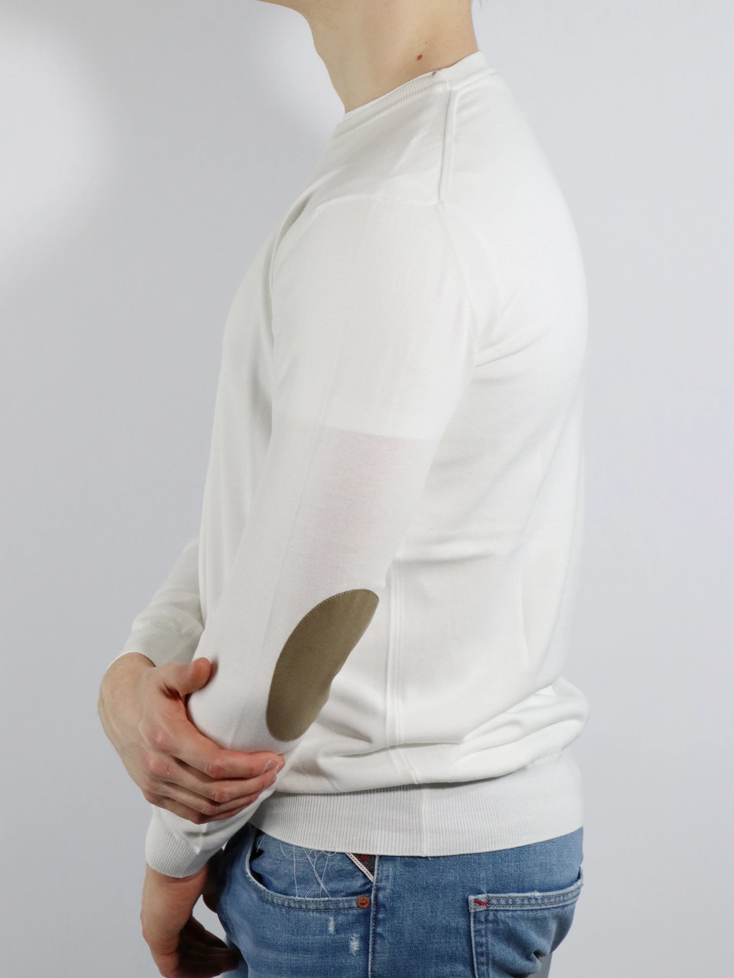Girocollo in cotone con toppe KANGRA 101101