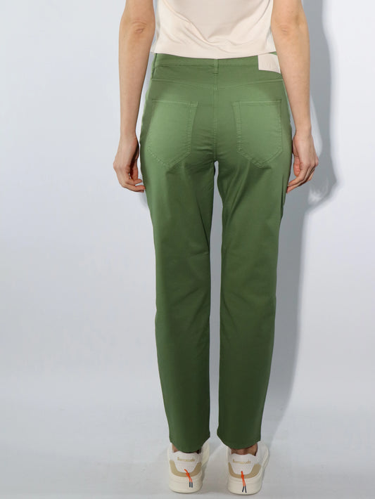 Jeans in popeline verde LATINO' JEANS LUCILLA