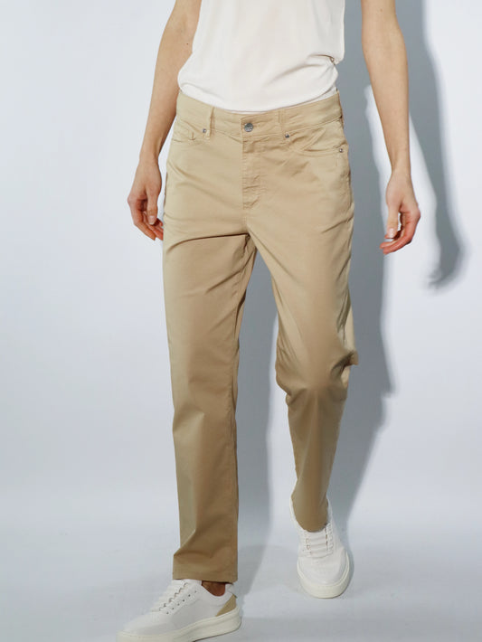 Jeans in popeline beige LATINO' JEANS LUCILLA