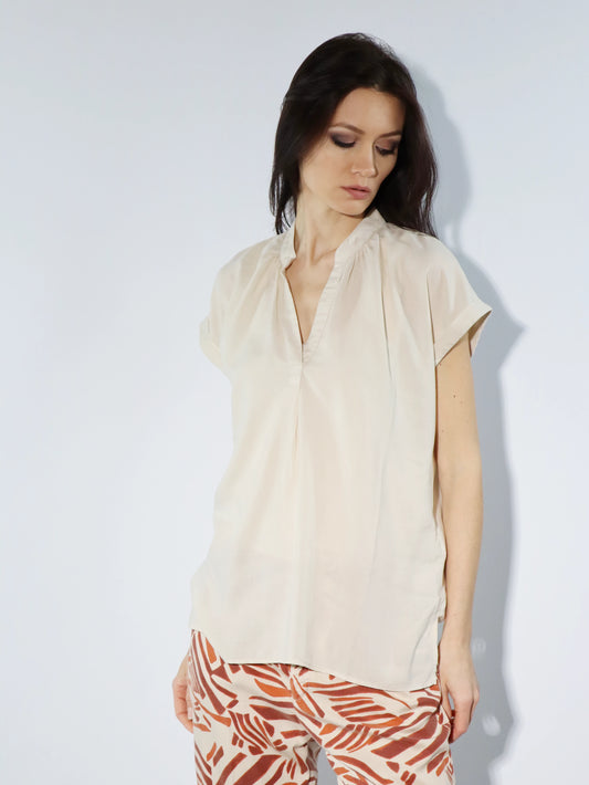 Camicia in tencel manica corta MASON'S TEPXT14