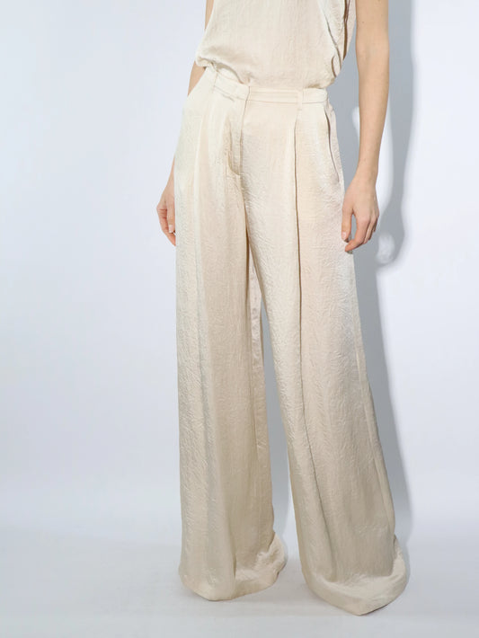 Pantalone con tessuto crinkle MARELLA SILICIO