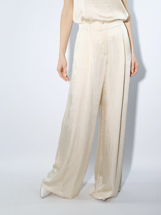 Pantalone con tessuto crinkle MARELLA SILICIO