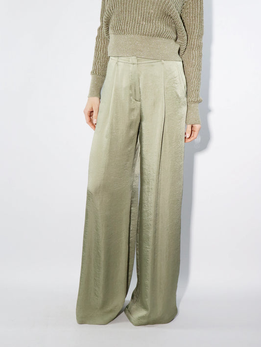 Pantalone in tessuto crinkle MARELLA SILICIO