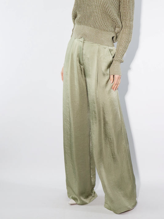 Pantalone in tessuto crinkle MARELLA SILICIO