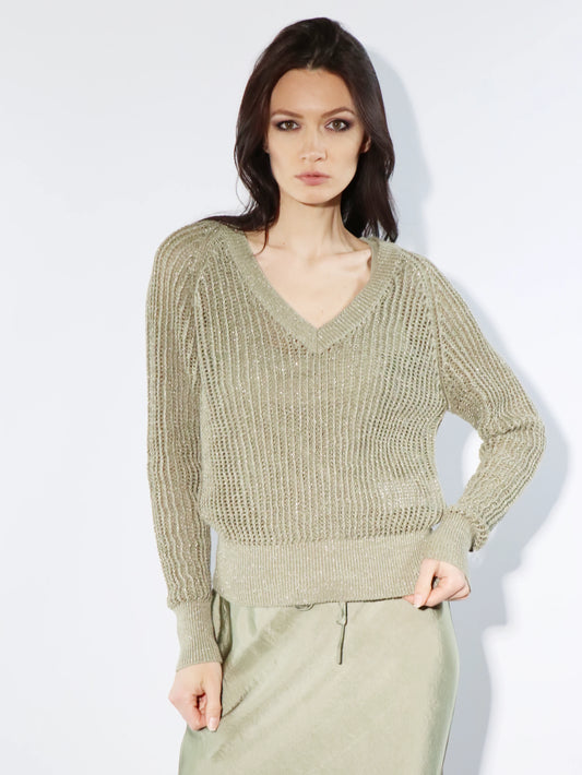 Maglia in cotone e lurex MARELLA STORIA