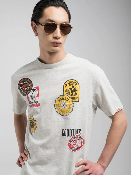 T shirt con stampa REPLAY 23814