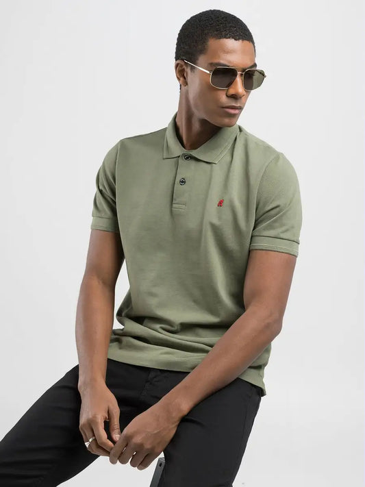 Polo in piquet verde REPLAY 22696
