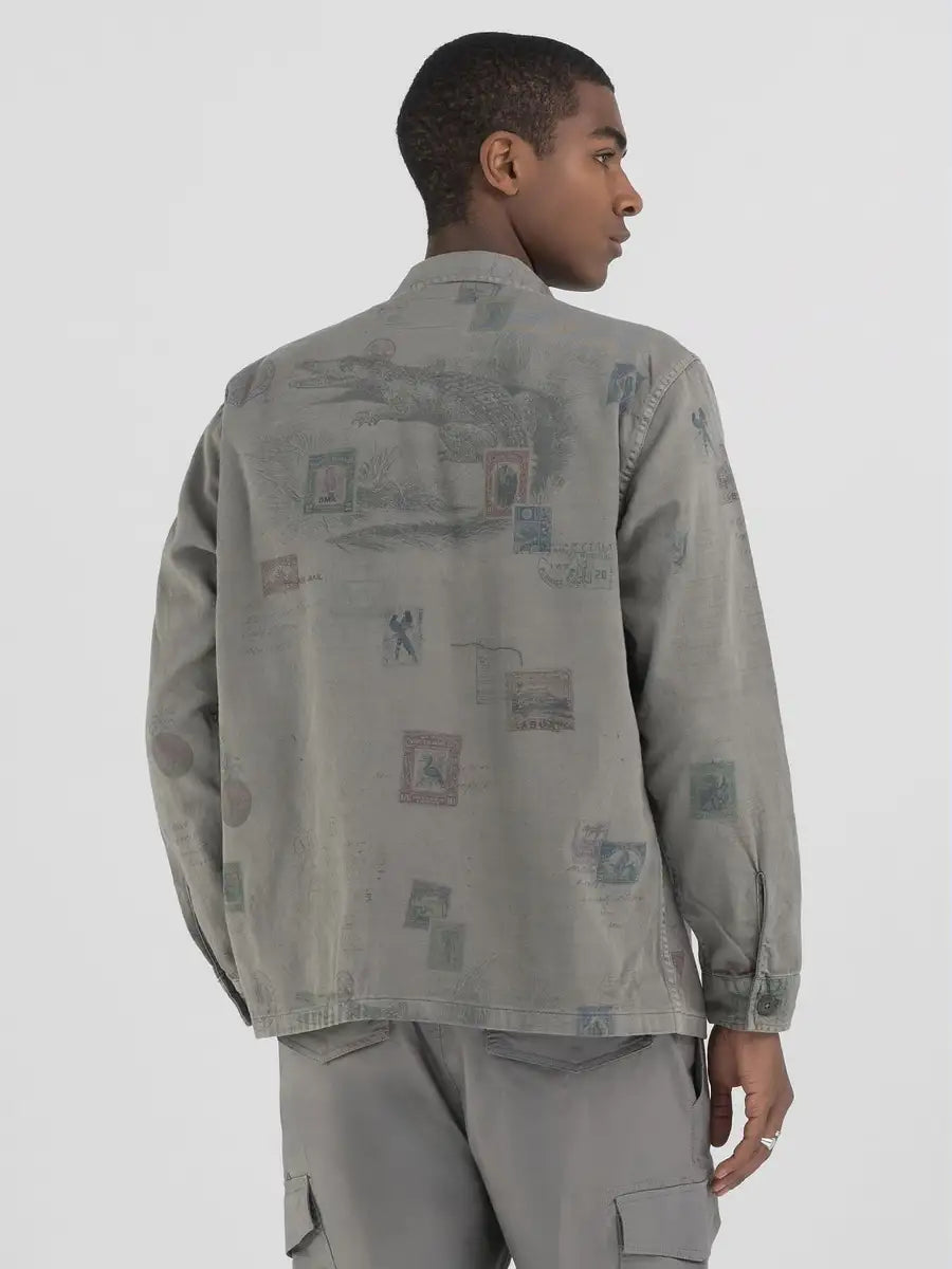 Overshirt con stampa REPLAY M8366A