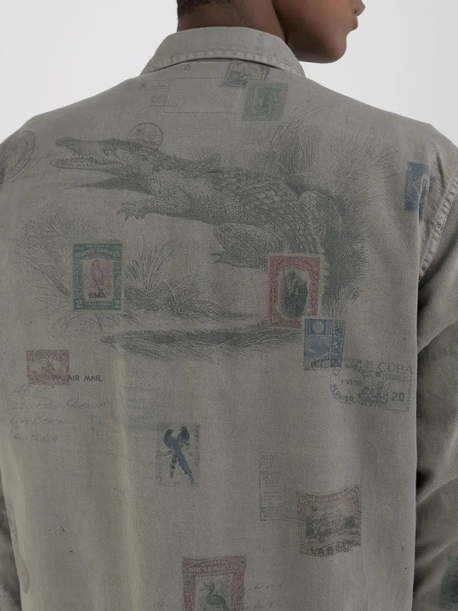 Overshirt con stampa REPLAY M8366A