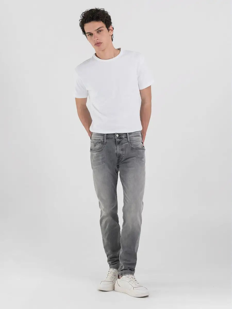 Jeans slim fit grigio REPLAY 66107B