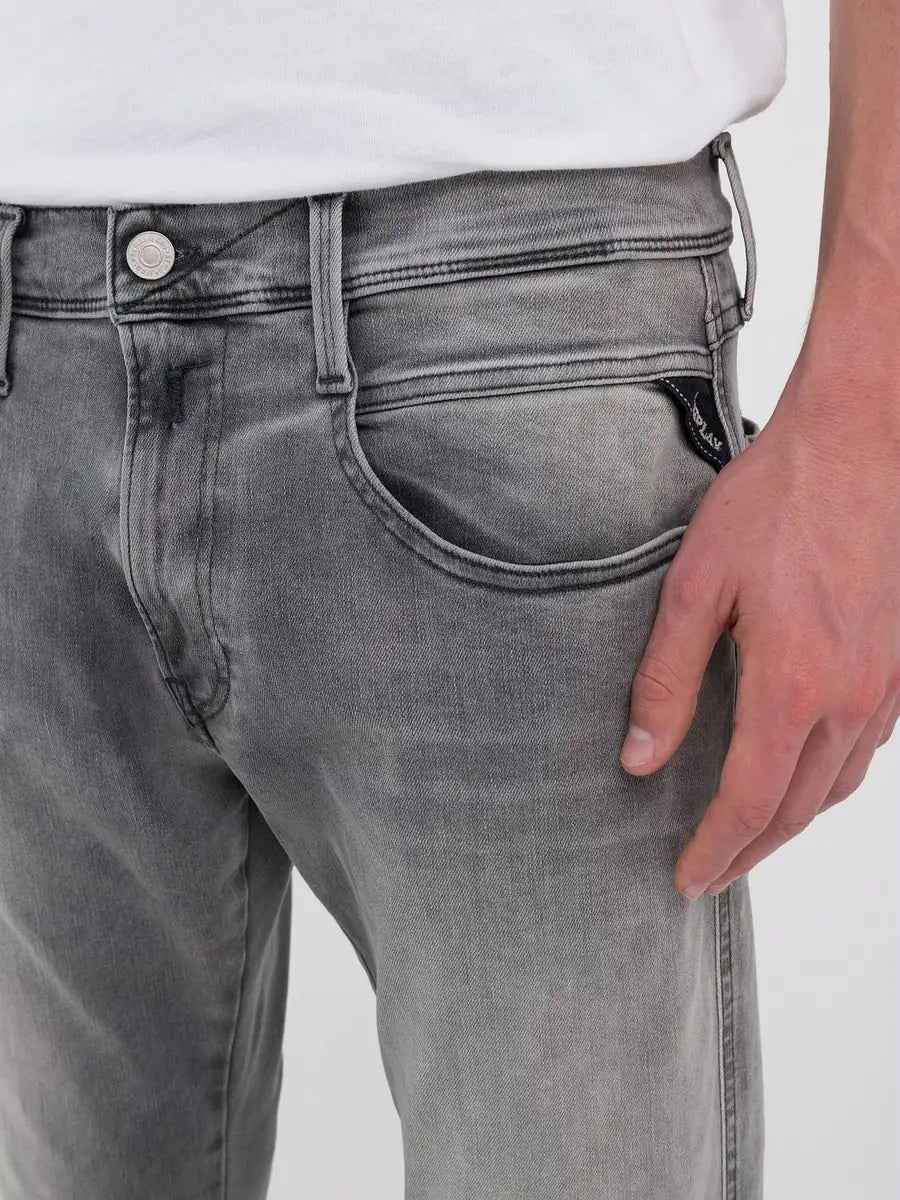 Jeans slim fit grigio REPLAY 66107B