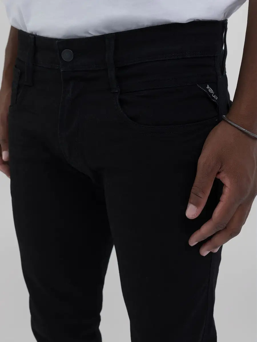 Jeans nero sslim fit REPLAY 85B010