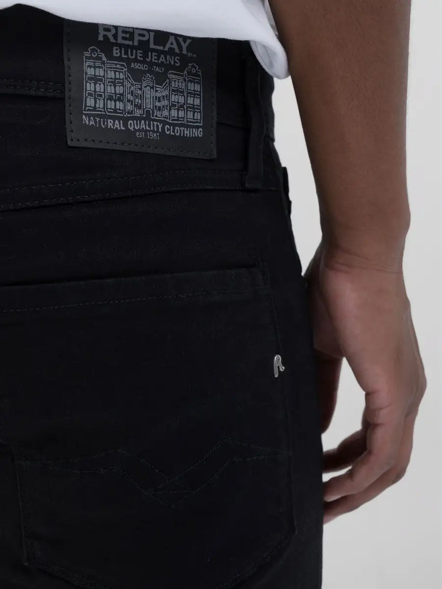 Jeans nero sslim fit REPLAY 85B010