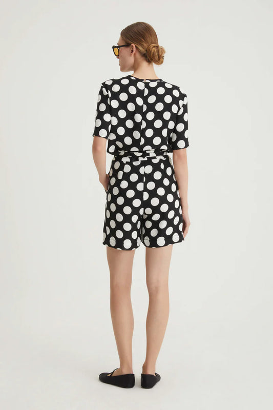 Short a pois con tasche CARACTERE P196