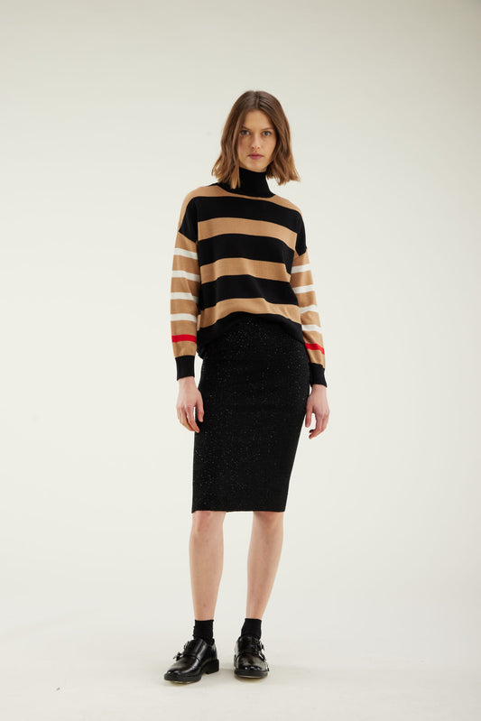 Maglia lupetto a righe KANGRA 951659