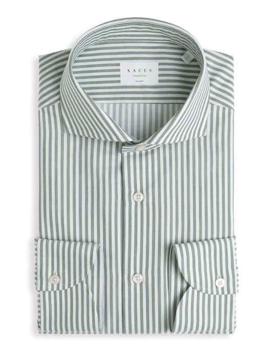 Camicia in twill rigata XACUS 91810