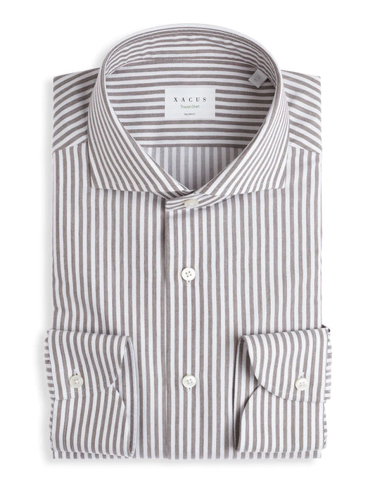 Camicia in twill rigata XACUS 91810