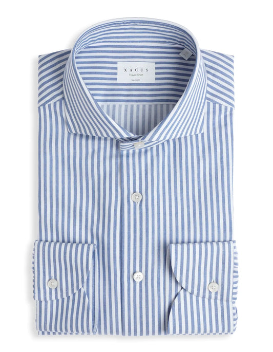 Camicia in twill rigata XACUS 91810