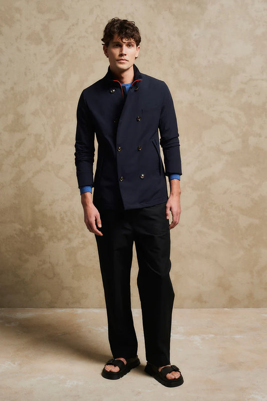 Peacoat in nylon bistretch MONTECORE 602