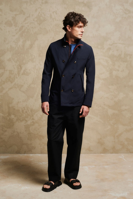 Peacoat in nylon bistretch MONTECORE 602