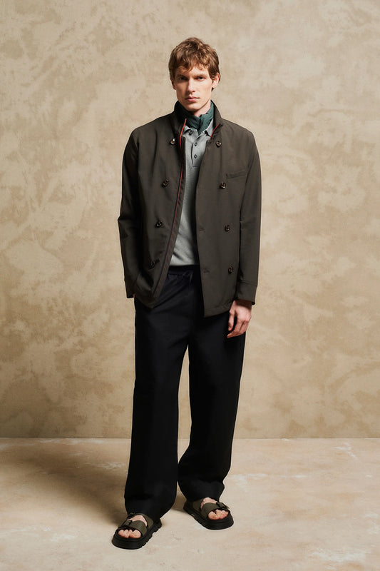 Peacoat in nylon bistretch  MONTECORE 602