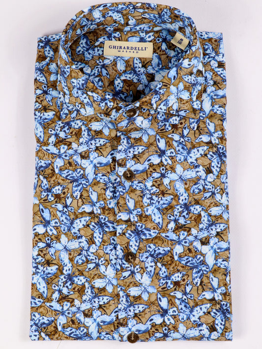Camicia washed fantasia GHIRARDELLI T41110
