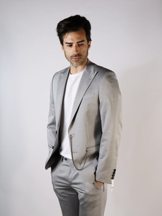 Abito grigio chiaro slim fit DIGEL 1133222